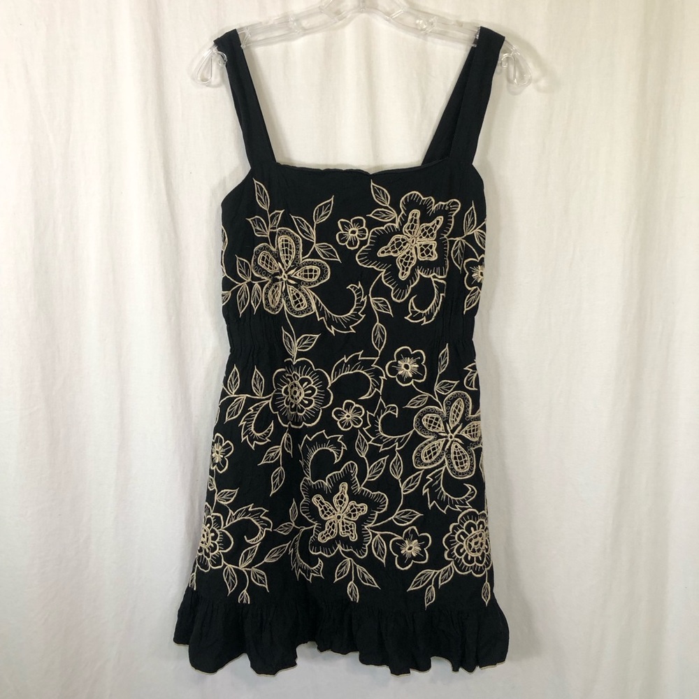 Vintage Hibis Lace Works Mini Dress Sz M